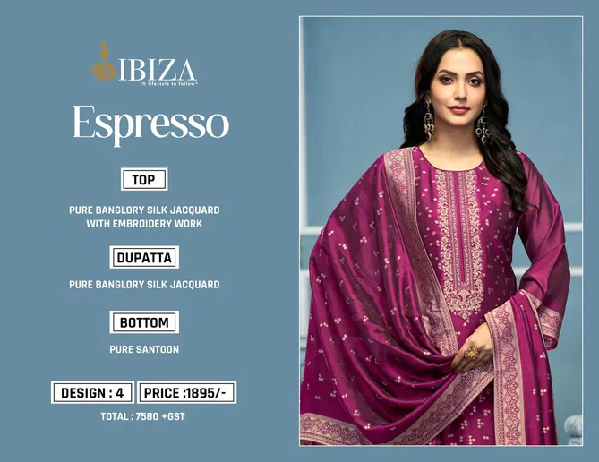 Espresso By Ibiza Banglory Silk Salwar Kameez Exporters In India